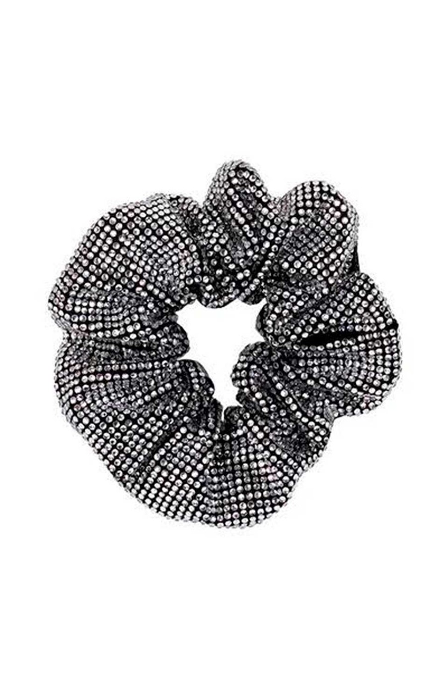 Accesorios Fetiche Suances | Goma De Pelo Cristales Plata