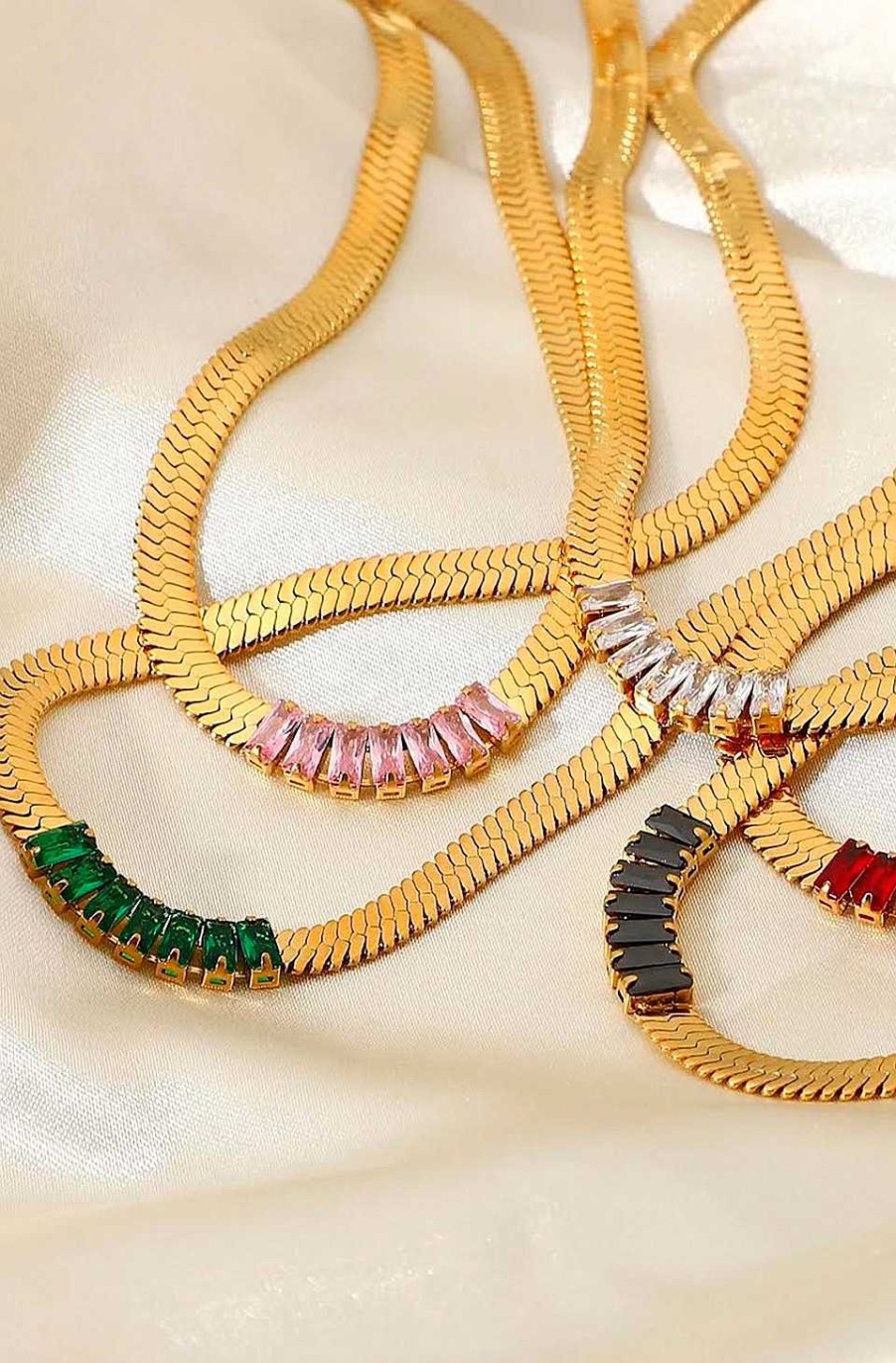 Accesorios Fetiche Suances | Collar Serpiente Cristales Negros