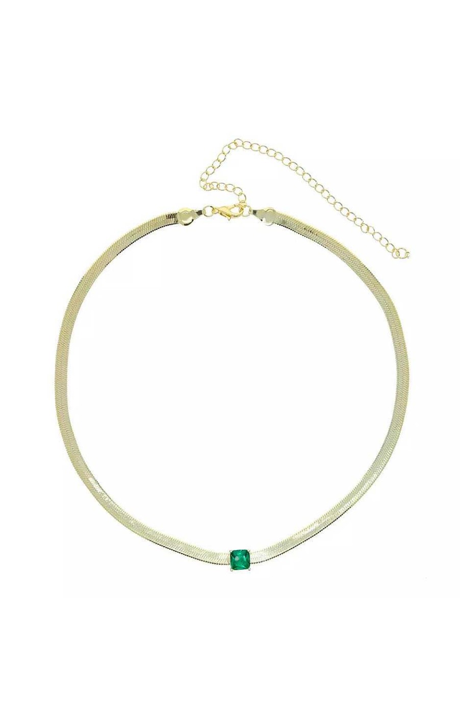Accesorios Fetiche Suances | Collar Esmeralda Cuadrada