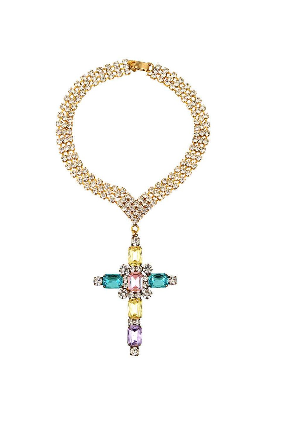 Accesorios Fetiche Suances | Collar Cruz De Swarovski
