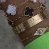 Accesorios Fetiche Suances | Pulsera Trebol Blanco