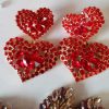 Accesorios Fetiche Suances | Pendientes Corazones Rouge