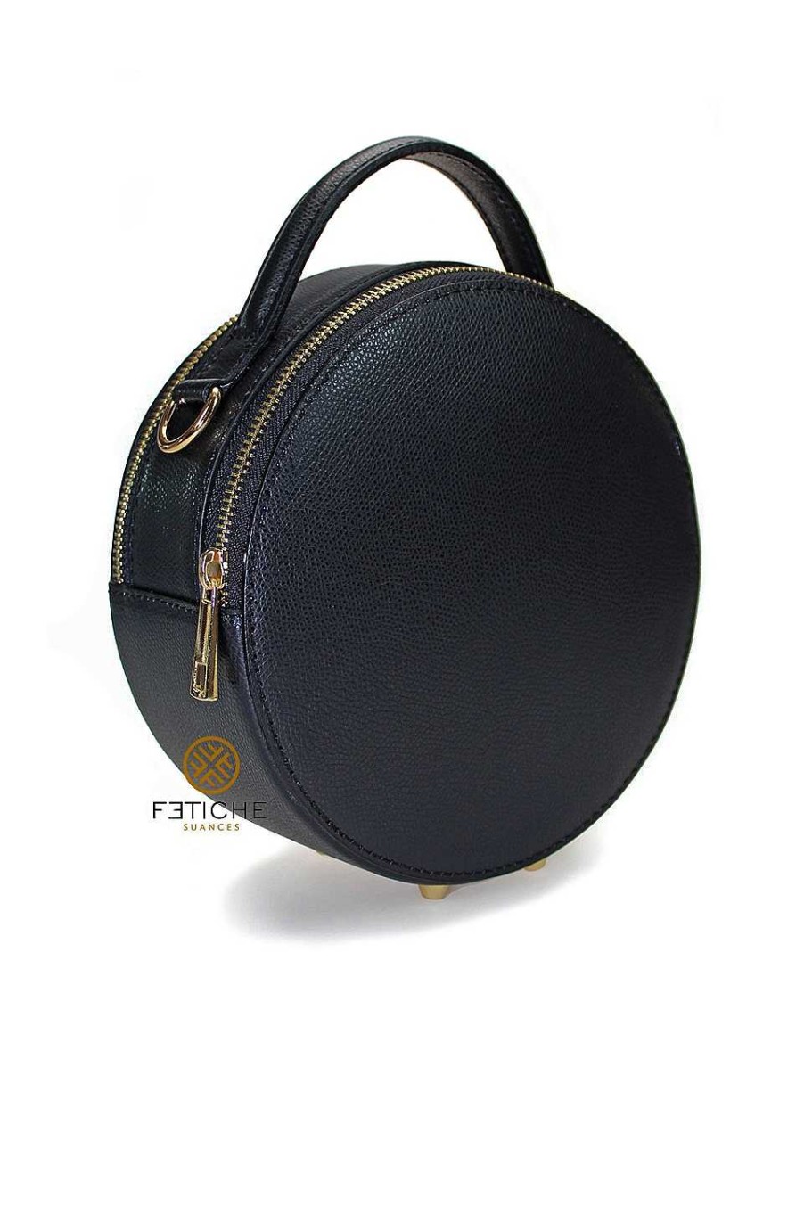 Bolsos Fetiche Suances | Bolso Piel Circular Negro