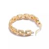 Accesorios Fetiche Suances | Pendientes Aro Eslabones Circonitas Gold