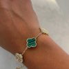 Accesorios Fetiche Suances | Pulsera Trebol Jade