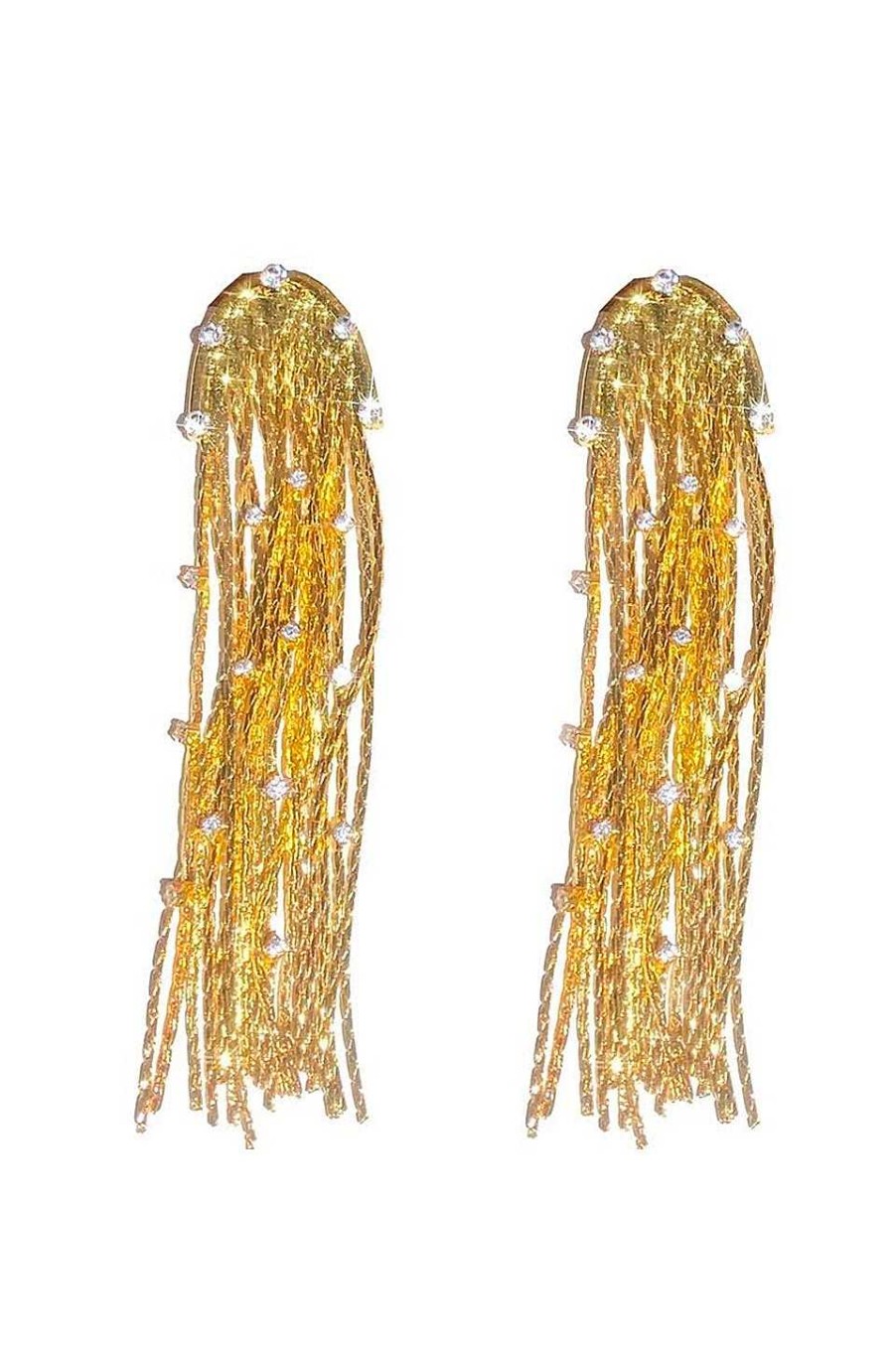 Accesorios Fetiche Suances | Pendientes Cadenas Doradas