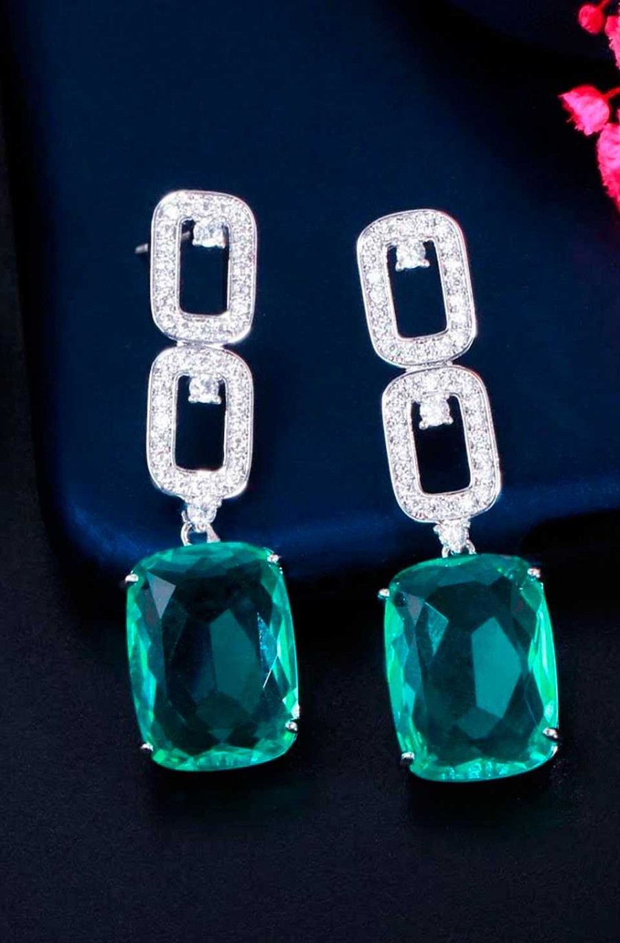 Accesorios Fetiche Suances | Pendientes Joya Verde Esmeralda