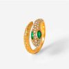 Accesorios Fetiche Suances | Anillo Serpiente Ojos Verde Esmeralda