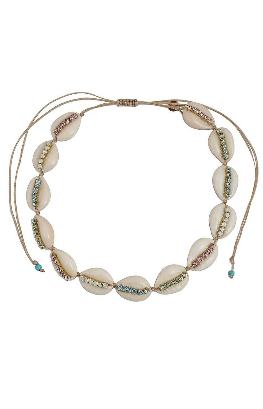Accesorios Fetiche Suances | Choker Conchas Swarovski Multi