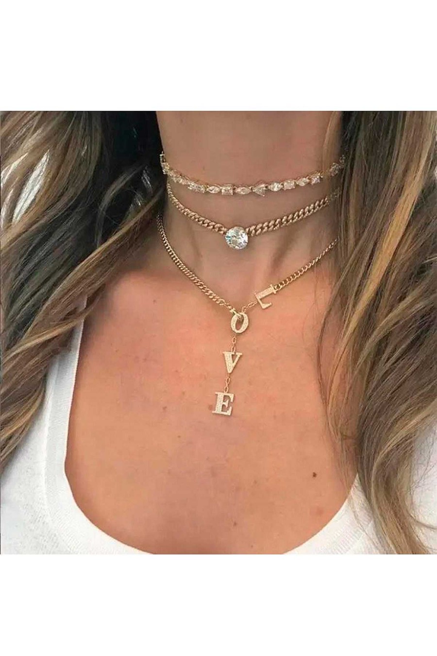Accesorios Fetiche Suances | Collar Love Circonitas