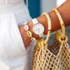 Accesorios Fetiche Suances | Pulsera O Tobillera Concha Dorada 24K