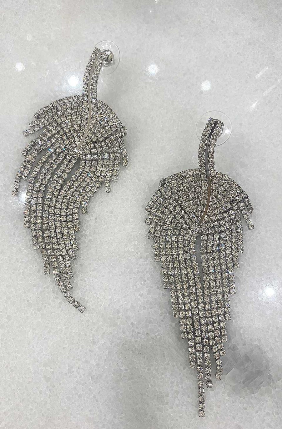 Accesorios Fetiche Suances | Pendientes Hojas Cristales