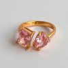 Accesorios Fetiche Suances | Anillo Double Cristal Rosa