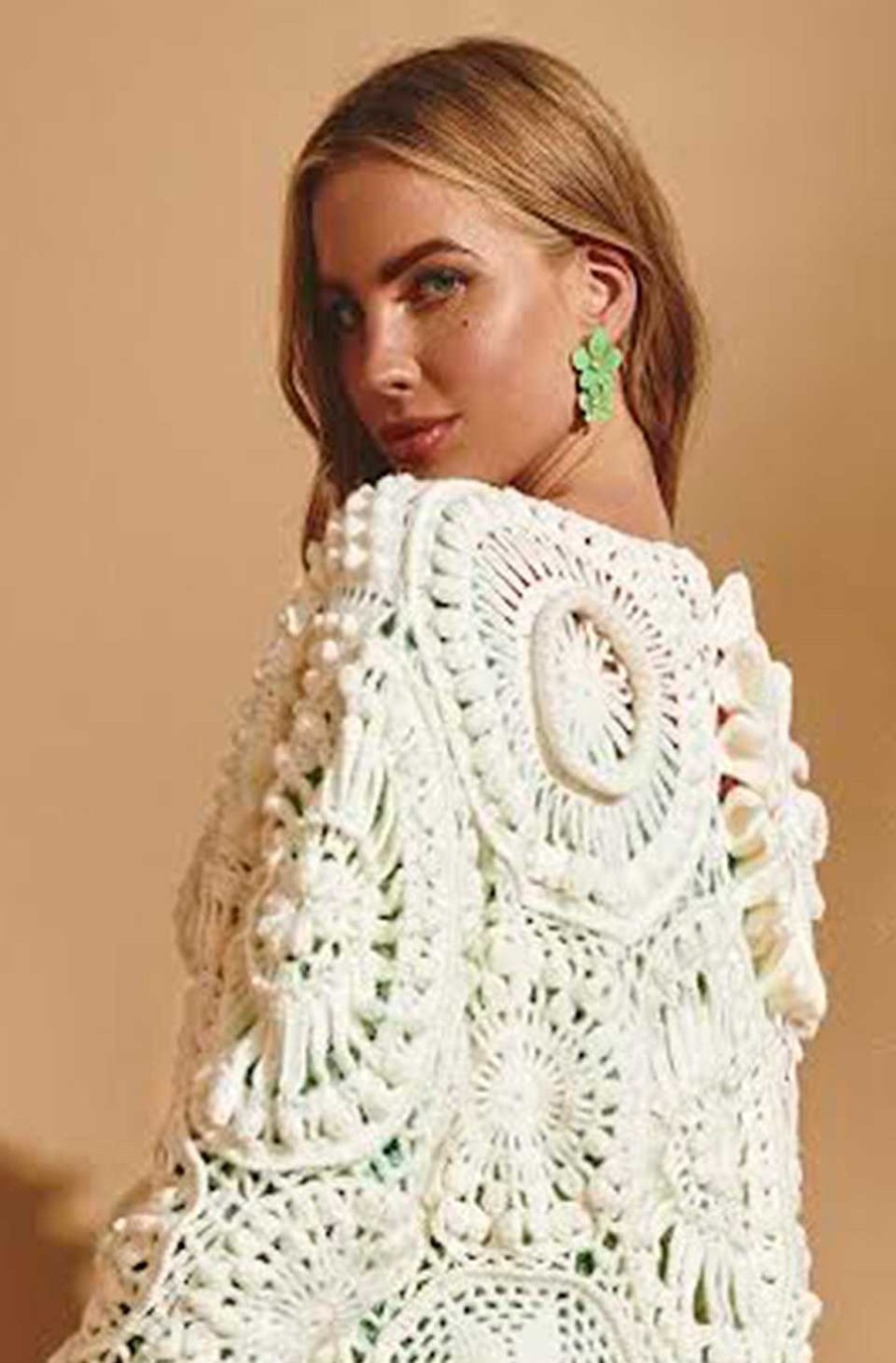 Accesorios Fetiche Suances | Pendientes Flores Verdes