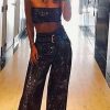 Ropa Fetiche Suances | Crop Top De Cristales Negro