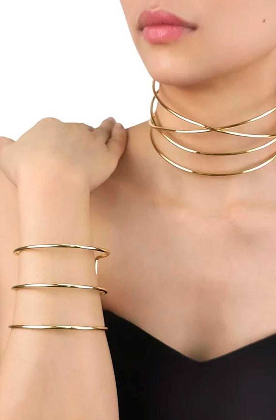 Accesorios Fetiche Suances | Brazalete Dorado Met Lico
