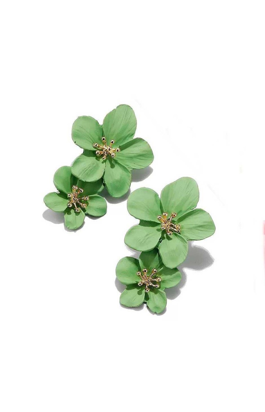 Accesorios Fetiche Suances | Pendientes Flores Verdes