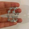 Accesorios Fetiche Suances | Pendientes De Aro Corazones Agua Marina