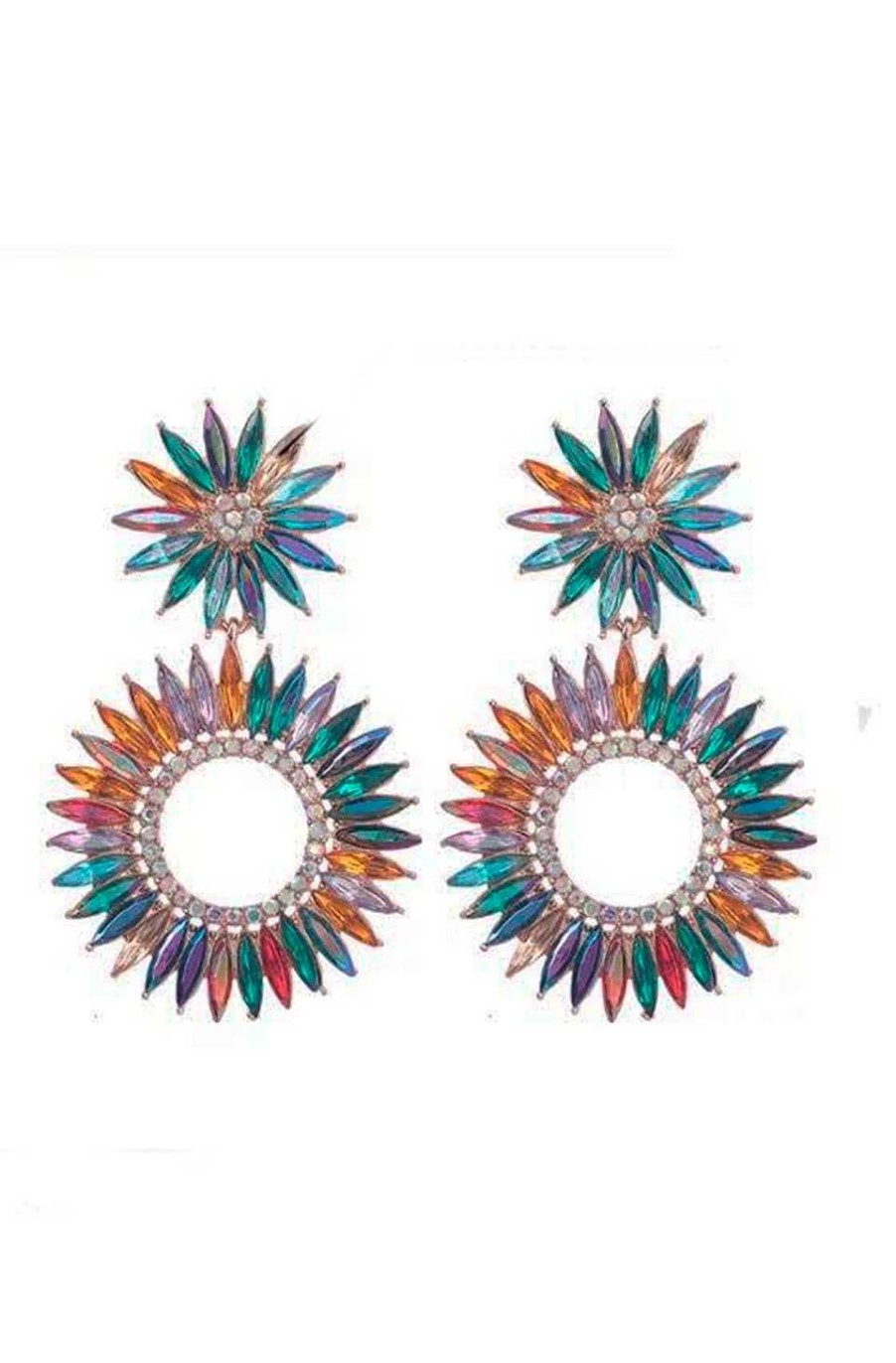 Accesorios Fetiche Suances | Pendientes Flor Raibow