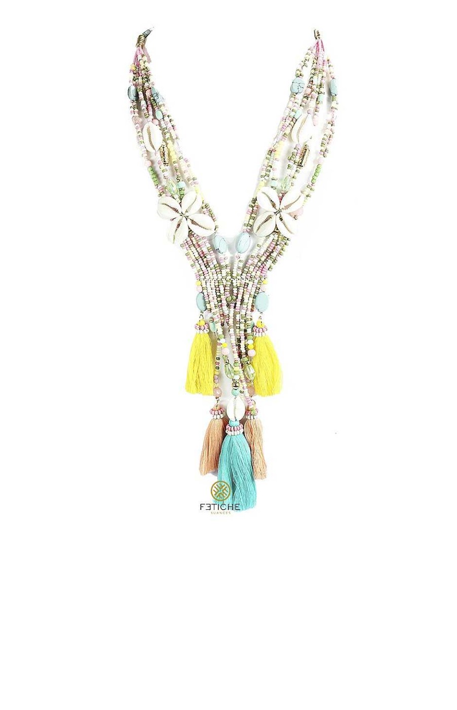 Accesorios Fetiche Suances | Collar Doble Flor Conchas