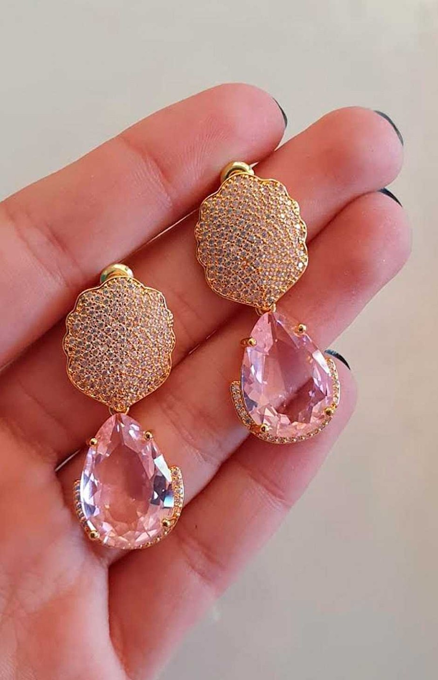 Accesorios Fetiche Suances | Pendientrd Lagrima Rosa