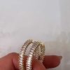 Accesorios Fetiche Suances | Pendientes De Aro Baguette Con Circonitas