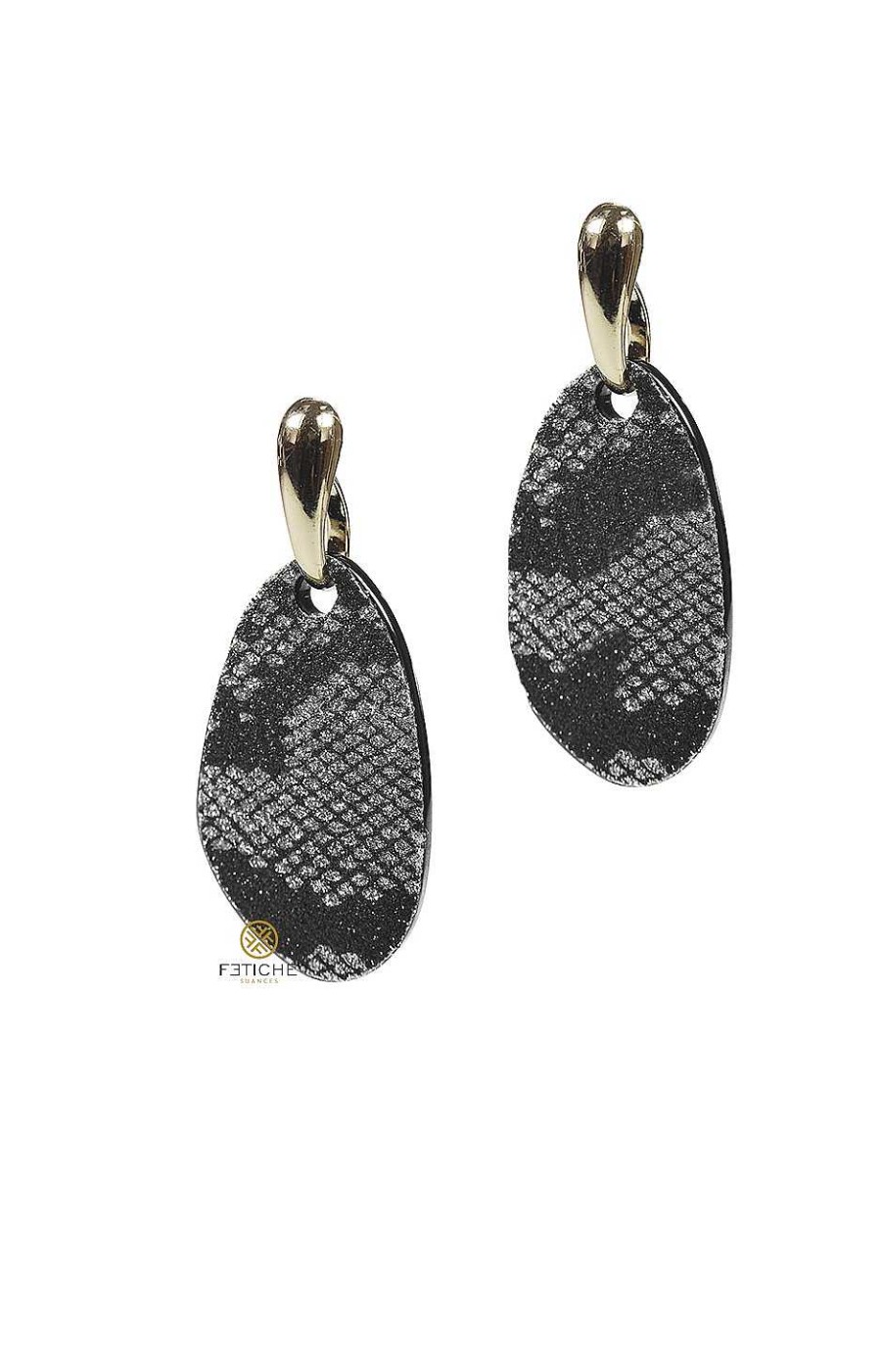 Accesorios Fetiche Suances | Pendientes Purpun Snake Gris