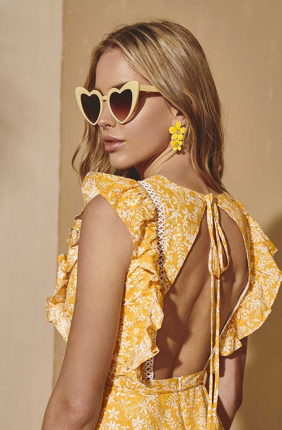 Accesorios Fetiche Suances | Pendientes Flores Amarillas