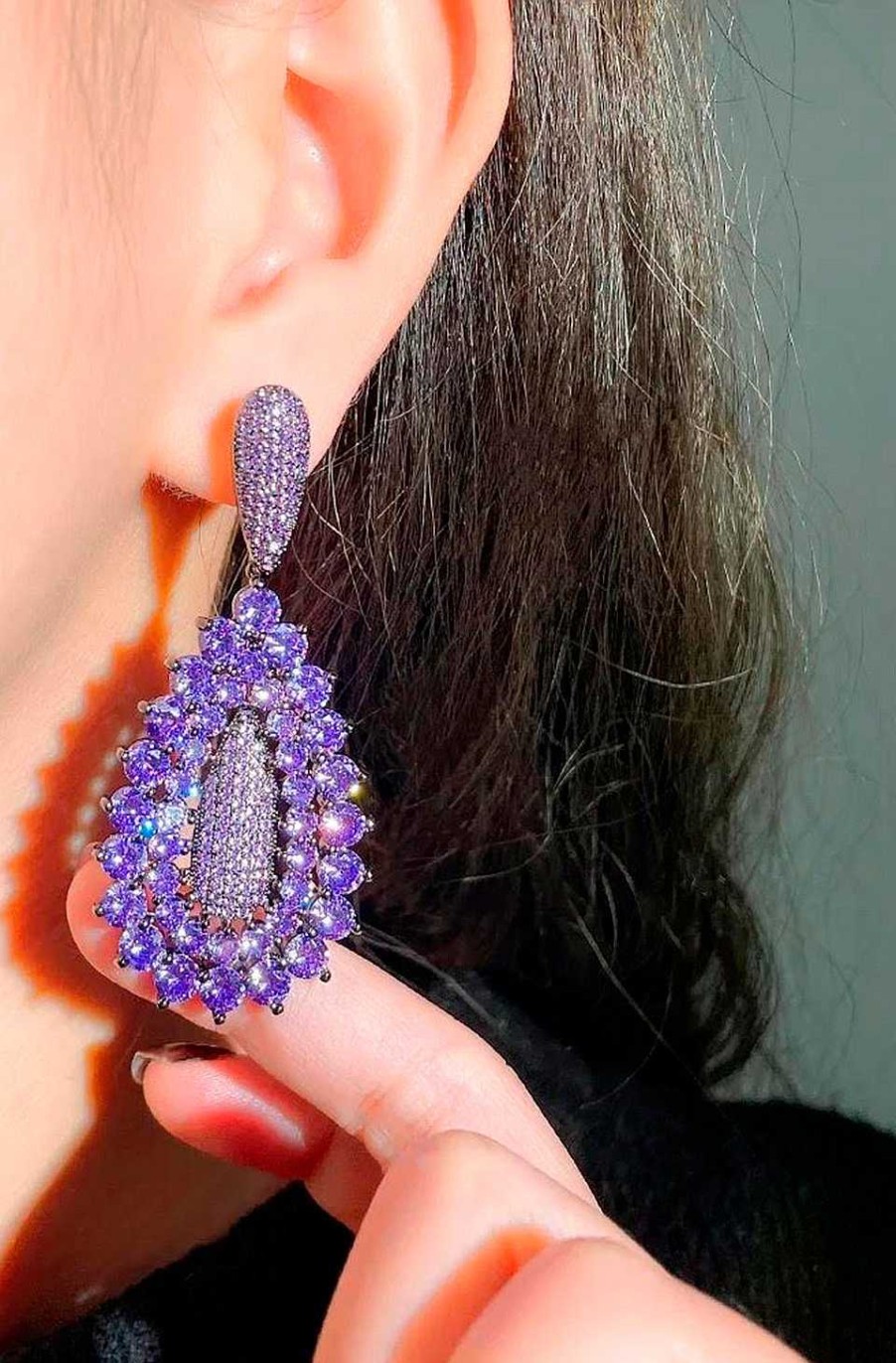 Accesorios Fetiche Suances | Pendientes Circonitas Viola