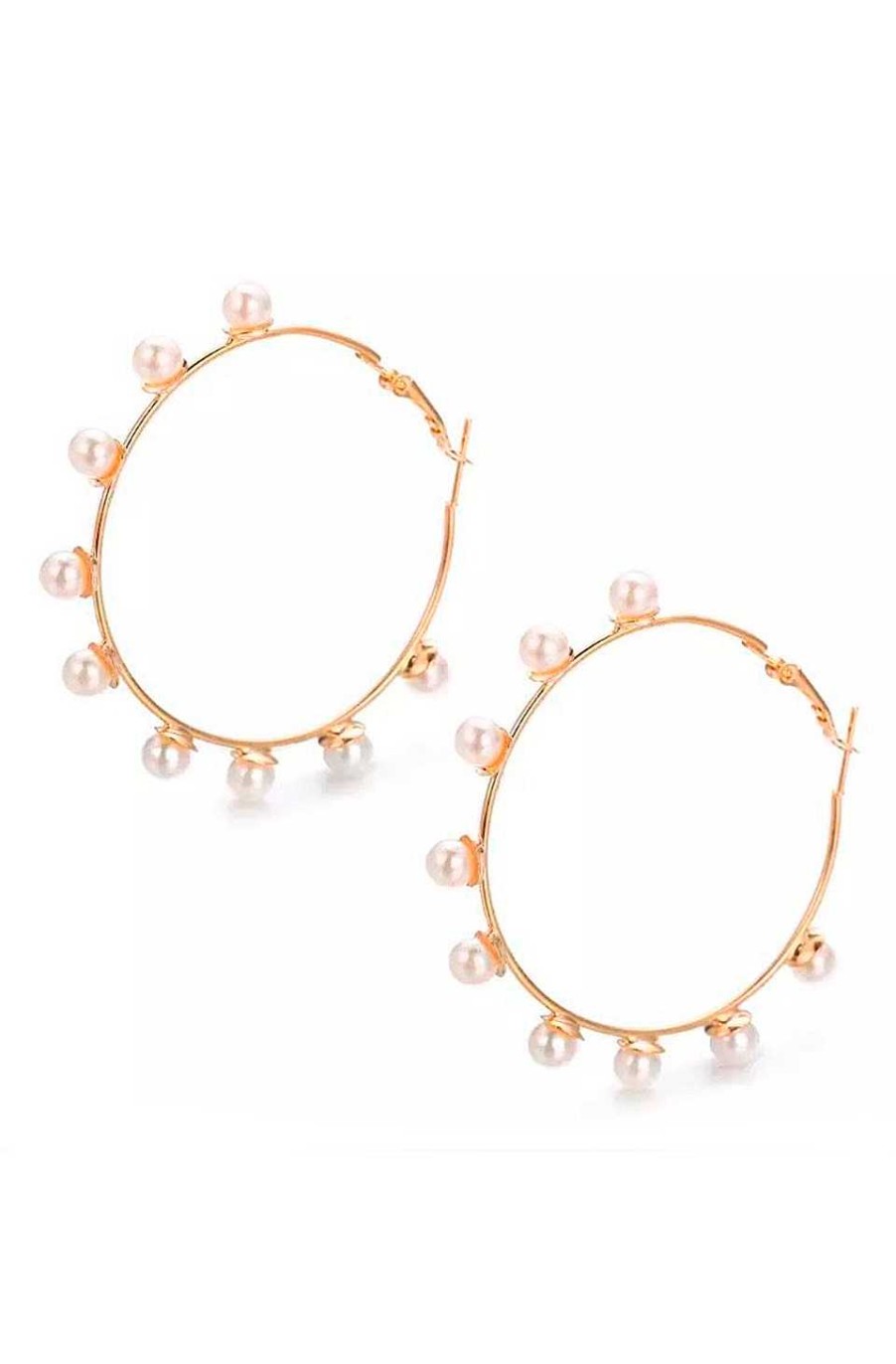 Accesorios Fetiche Suances | Pendientes Aros Con Perlas