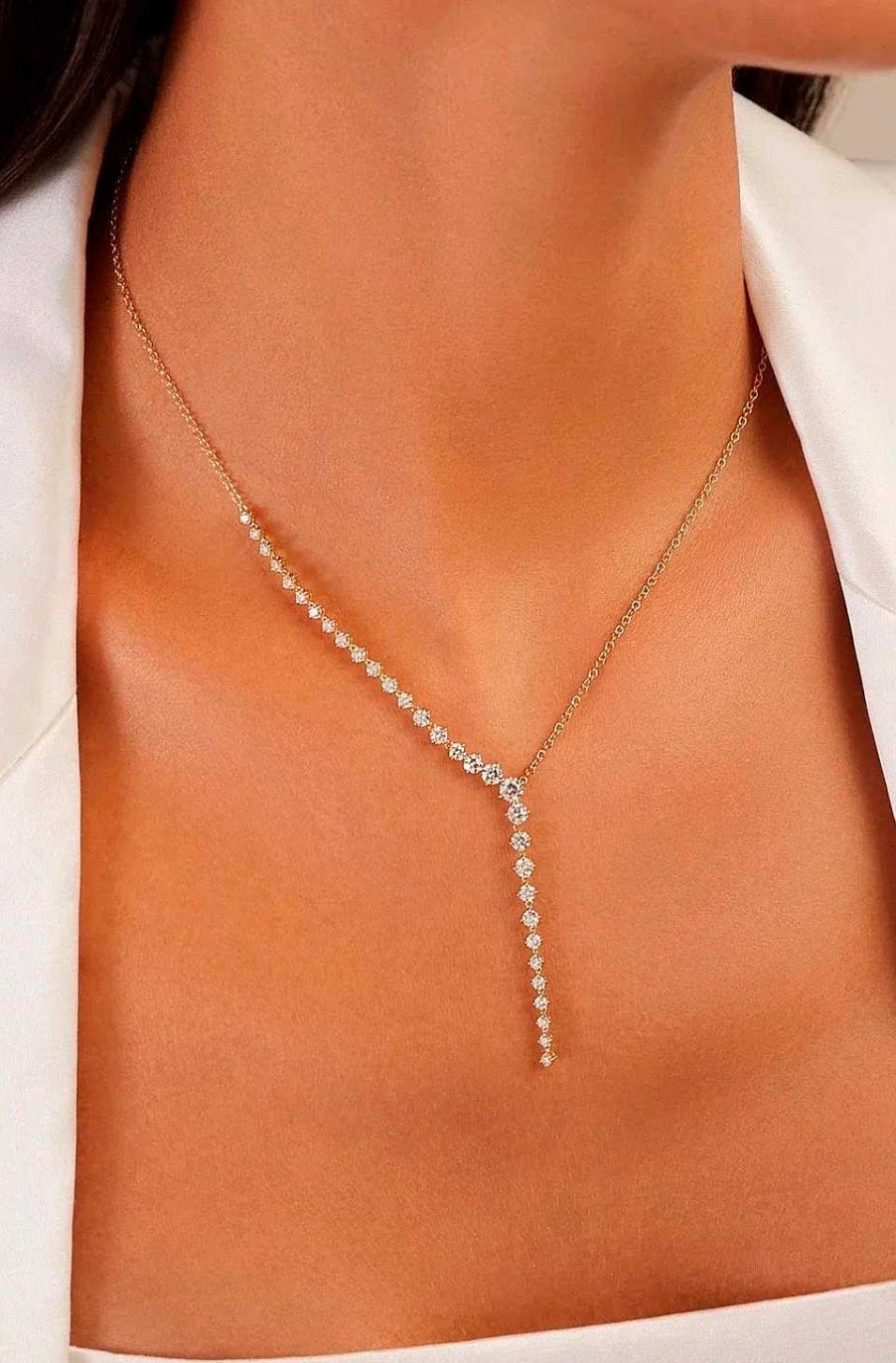 Accesorios Fetiche Suances | Collar Cadena Dorada Con Circonitas
