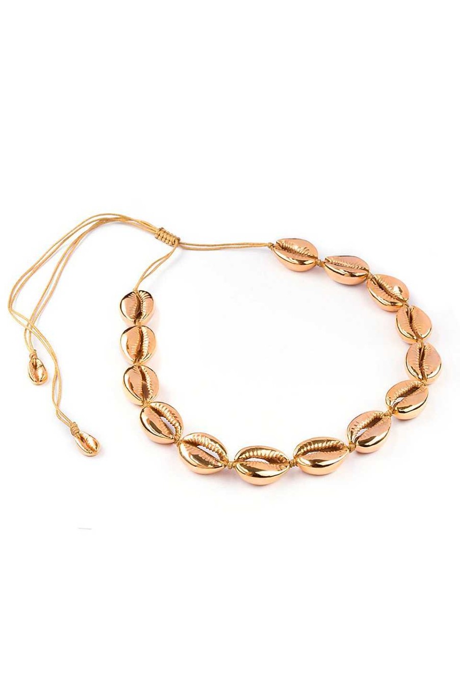 Accesorios Fetiche Suances | Chocker Conchas Total Gold 24K