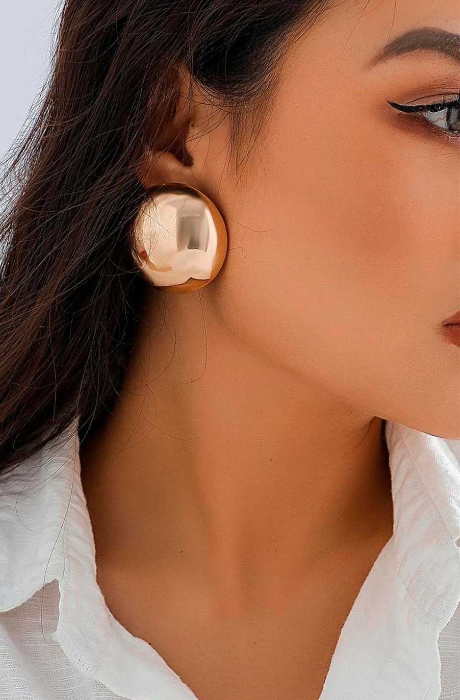 Accesorios Fetiche Suances | Pendientes Gran Lunar Dorado