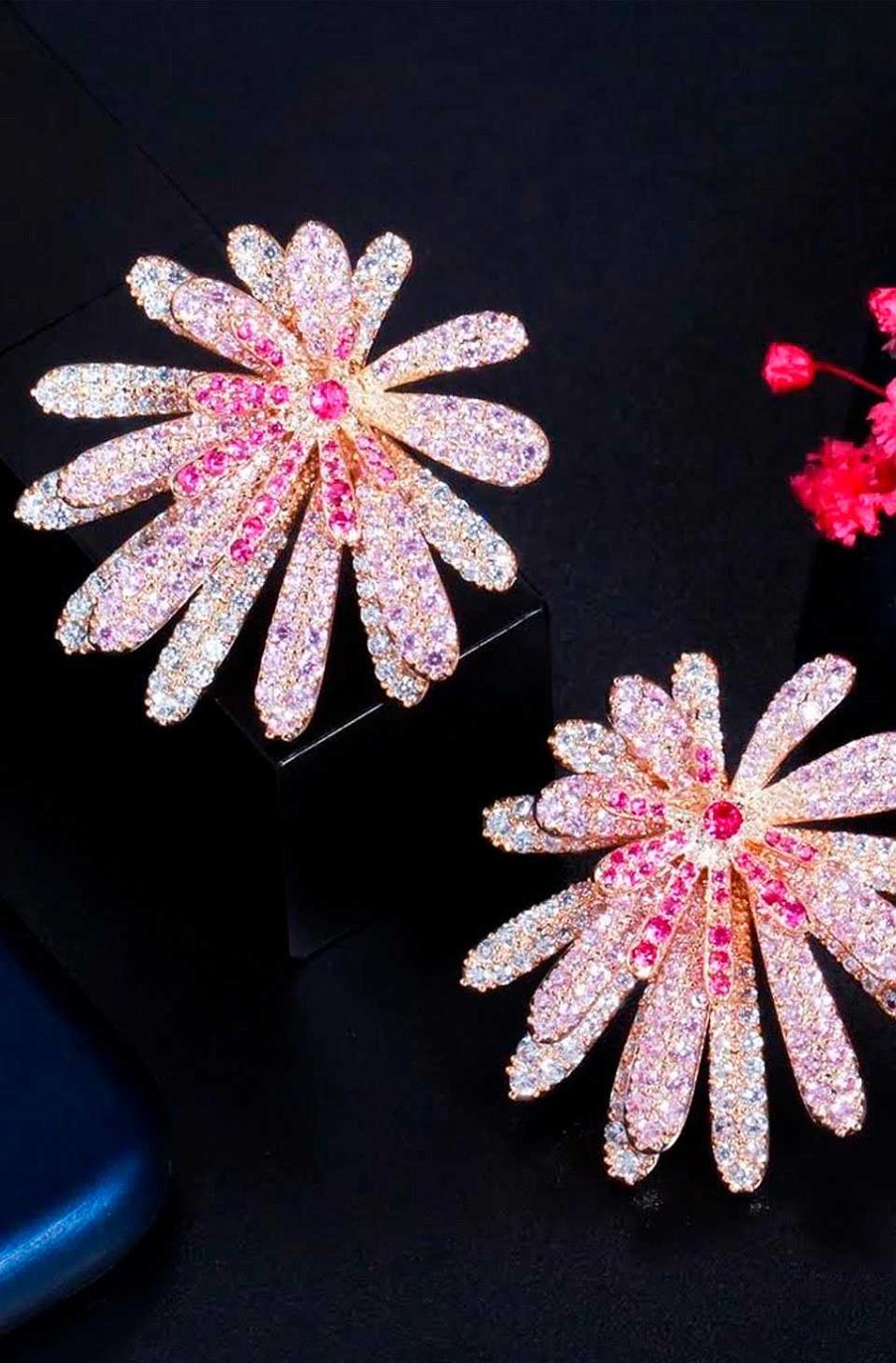 Accesorios Fetiche Suances | Pendientes Flores 3D