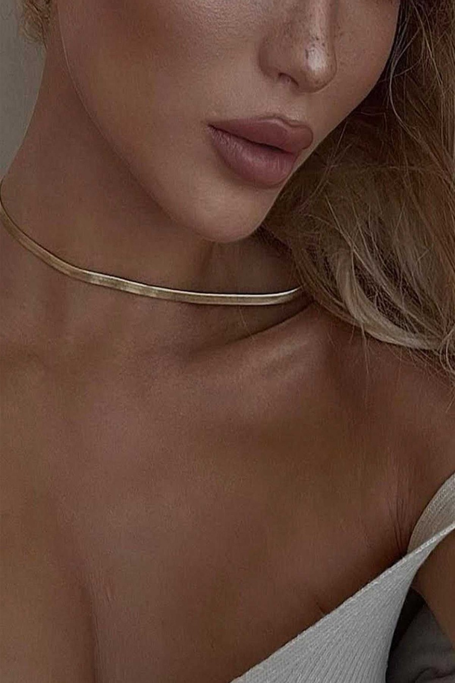Accesorios Fetiche Suances | Collar Cadena Plana Serpiente