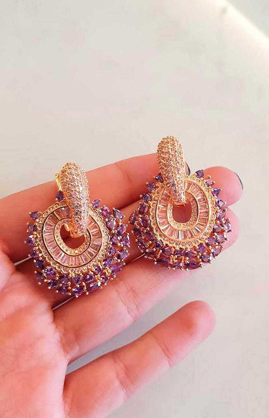Accesorios Fetiche Suances | Pendientes Joya Pinky Violet