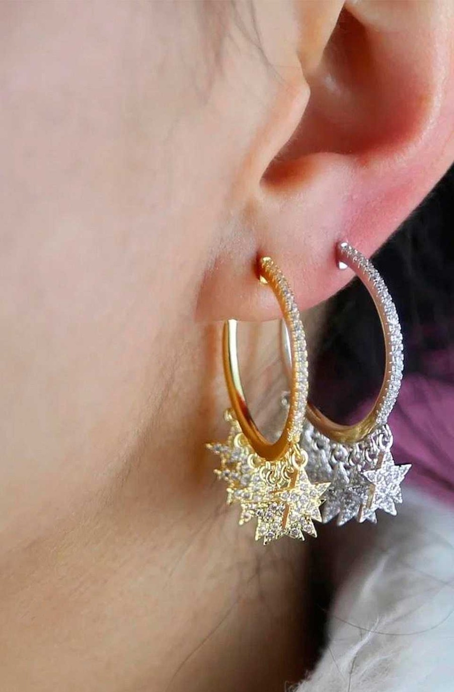 Accesorios Fetiche Suances | Pendientes Bohemian Stellar Plata