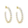 Accesorios Fetiche Suances | Pendientes Aro Corazones Dorado