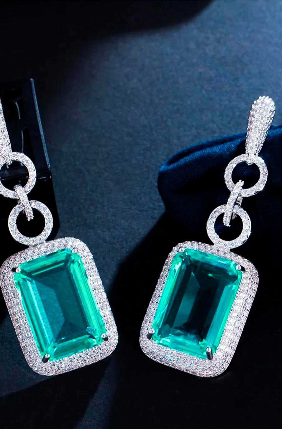 Accesorios Fetiche Suances | Pendientes Joya Verde Agua