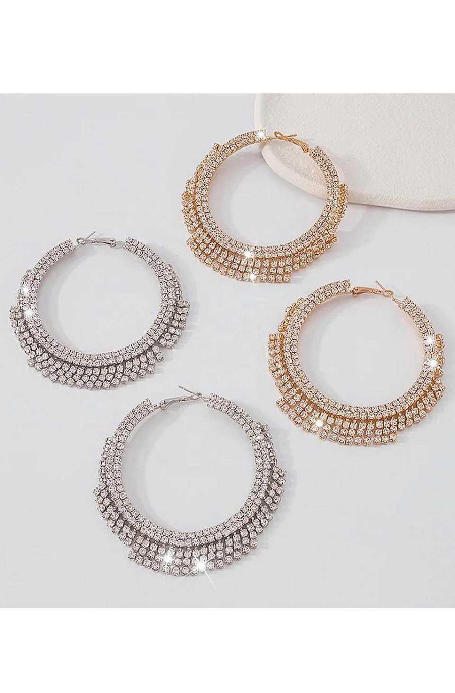 Accesorios Fetiche Suances | Pendientes De Aro Plata Shining