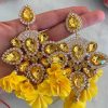 Accesorios Fetiche Suances | Pendientes Sevilla Flores Amarillas
