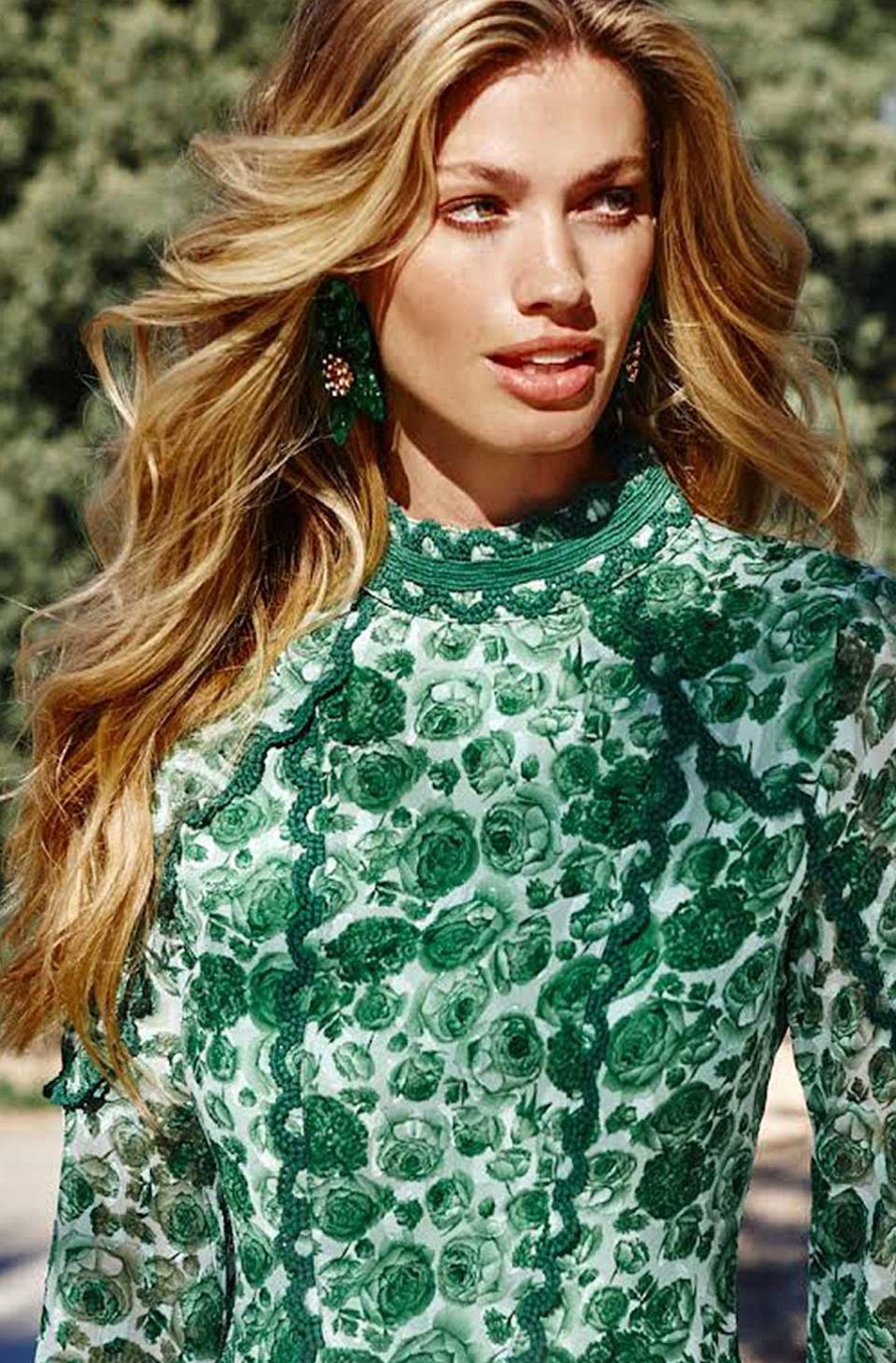 Accesorios Fetiche Suances | Pendientes Flor Resina Verde