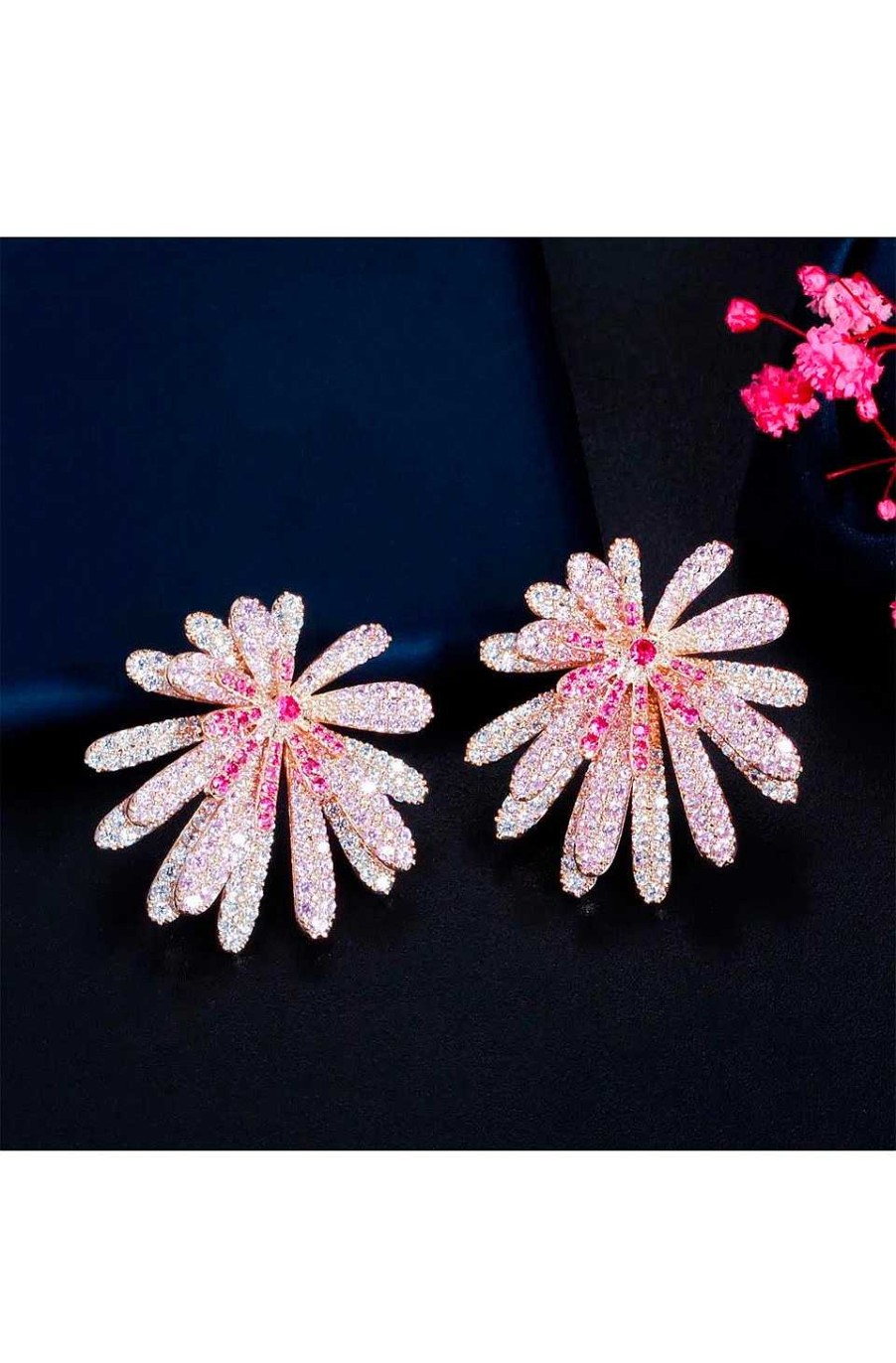 Accesorios Fetiche Suances | Pendientes Flores 3D