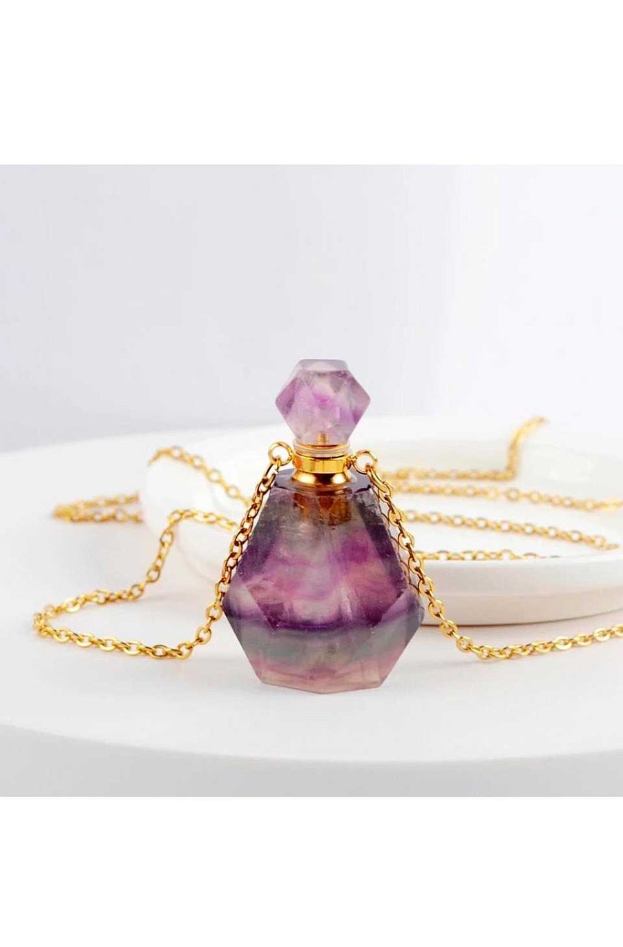 Accesorios Fetiche Suances | Collar Botellita Boho Amatista