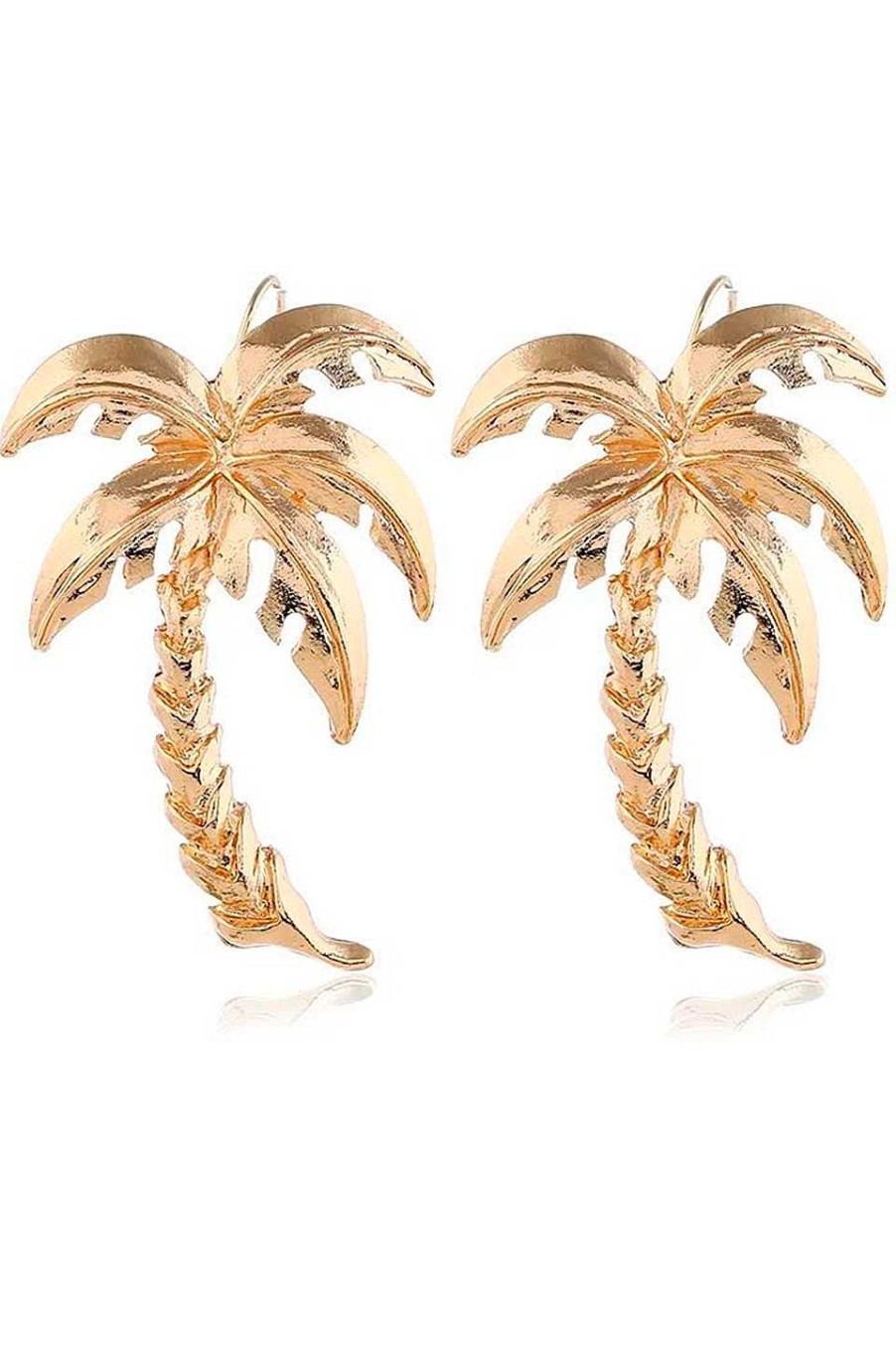 Accesorios Fetiche Suances | Pendientes Dorados Palmera
