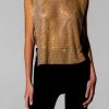 Ropa Fetiche Suances | Top Joya De Cristales Dorado