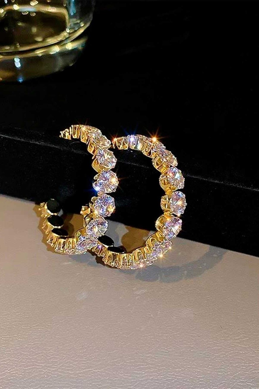 Accesorios Fetiche Suances | Pendientes Brillantes Redondos