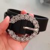 Accesorios Fetiche Suances | Cintur N Hebilla Joya Herradura Negro