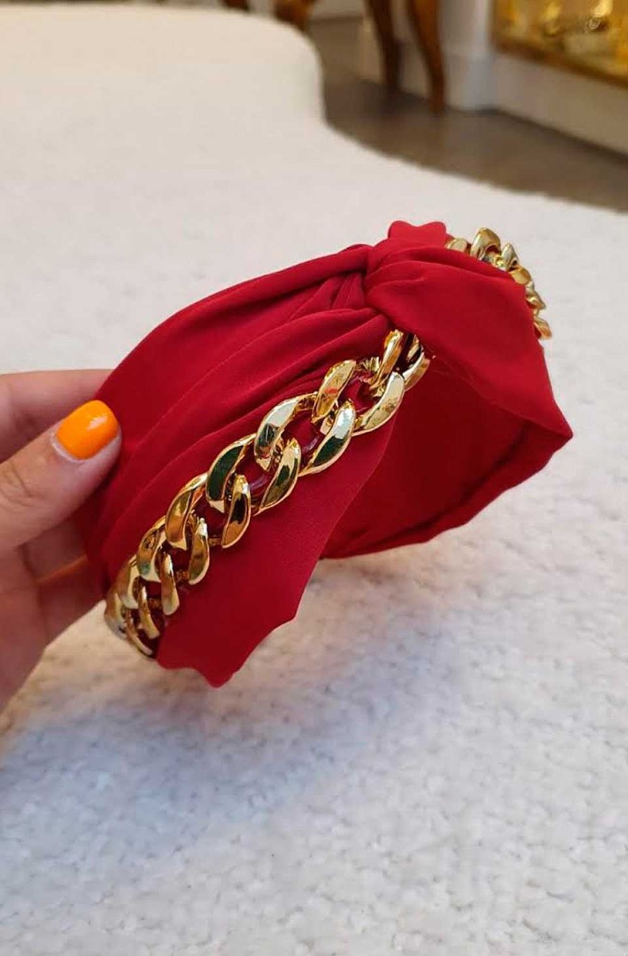 Accesorios Fetiche Suances | Diadema Turbante Cereza