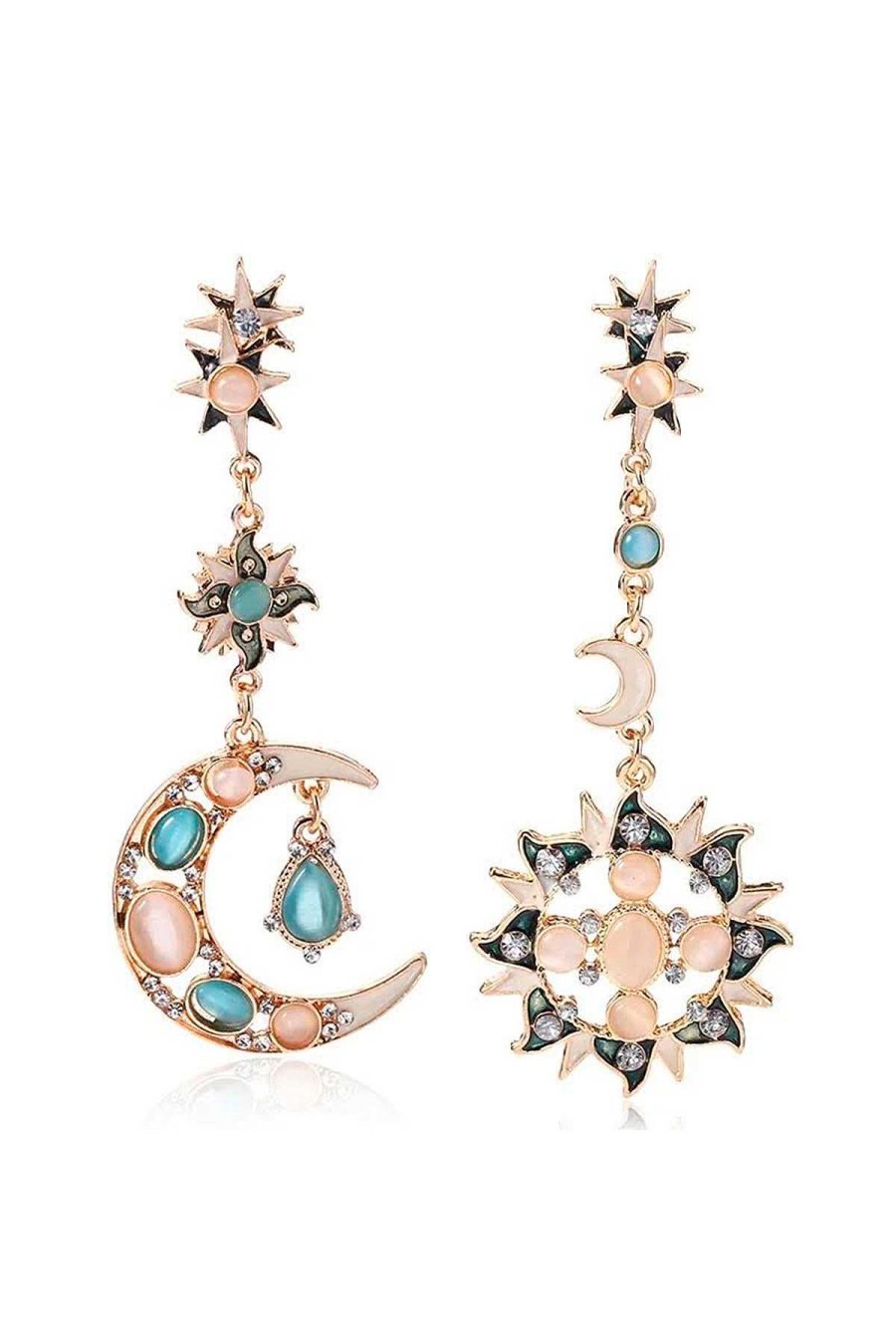 Accesorios Fetiche Suances | Pendientes Luna Y Estrella Pastel